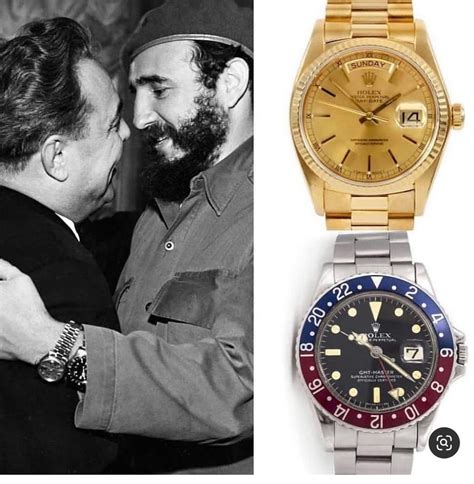 fidel castro rolex watches|Fidel Castro smoking a cigar and wearing two Rolex watches .